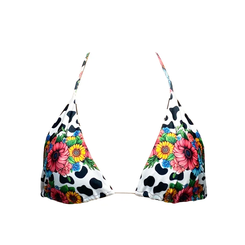 Cow Pop Art Top Triangle