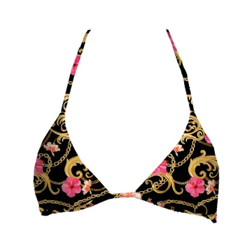 Flower Gold Chain Top Triangle