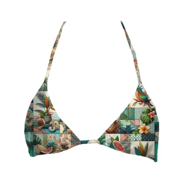 Fruits Patchwork Top Triangle