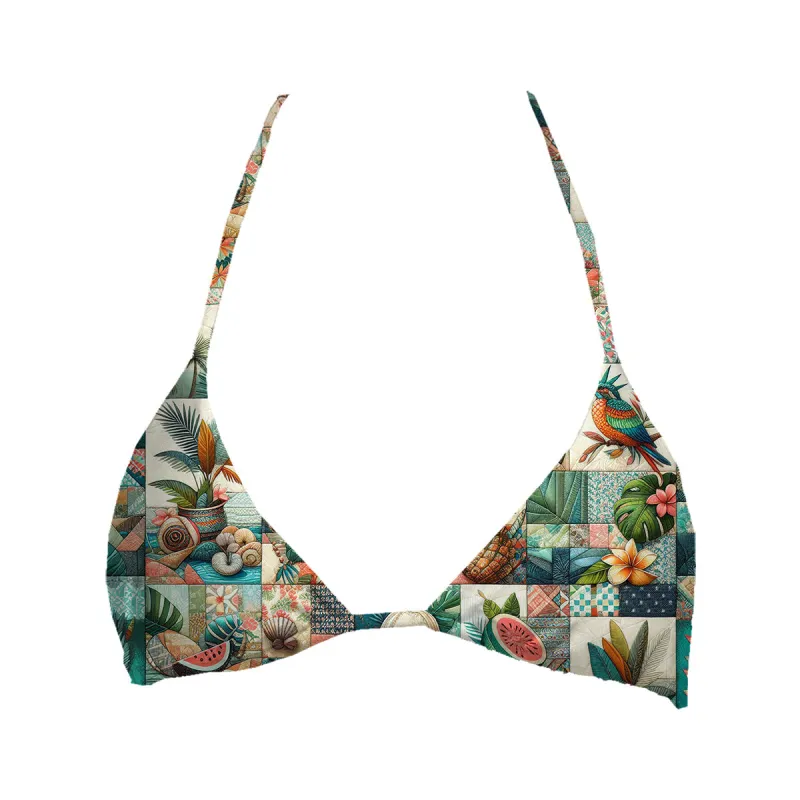 Fruits Patchwork Top Triangle