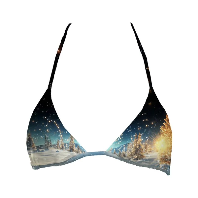 Snowy Reindeer Top Triangle